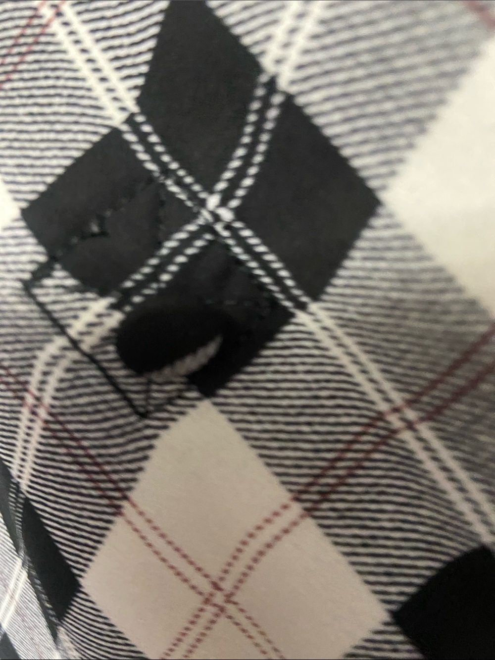 torrid Harper Black & Cream Plaid Button-Up Shirt - Picture 5 of 8